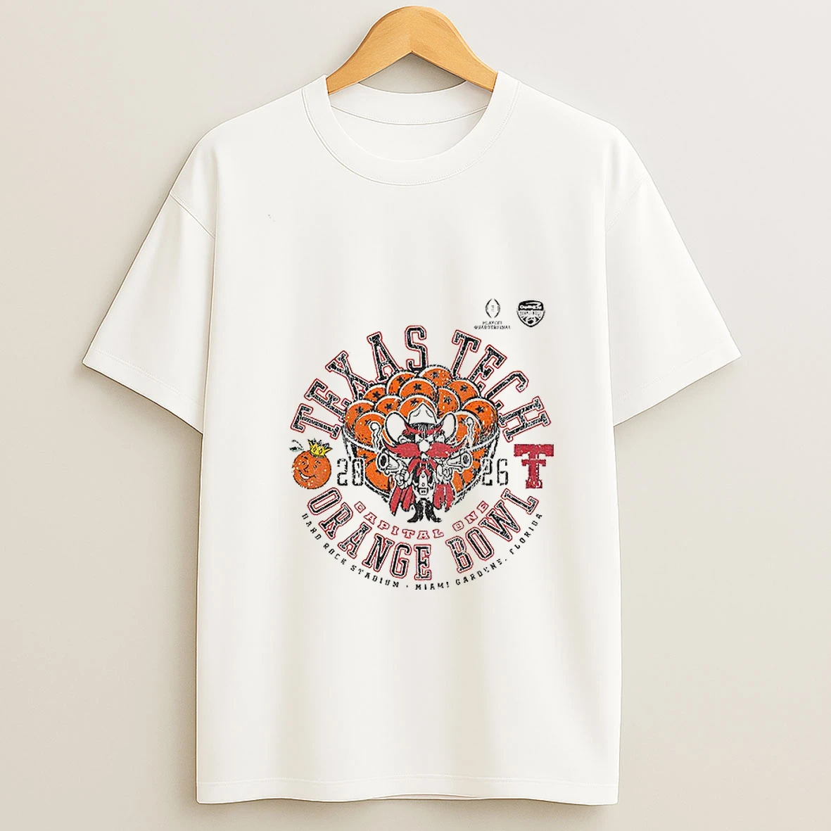 Texas Tech 2025 Cfp Orange Bowl Retro T Shirt