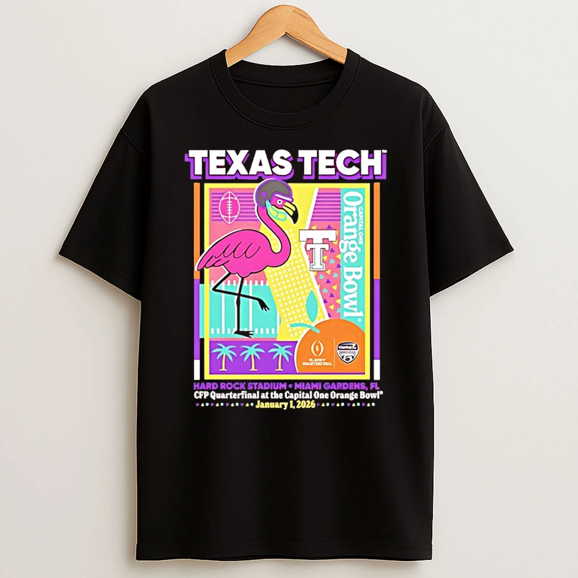 Texas Tech 2025 Cfp Quarterfinal At The Capital One Orange Bowl Mingo Party T Shirt