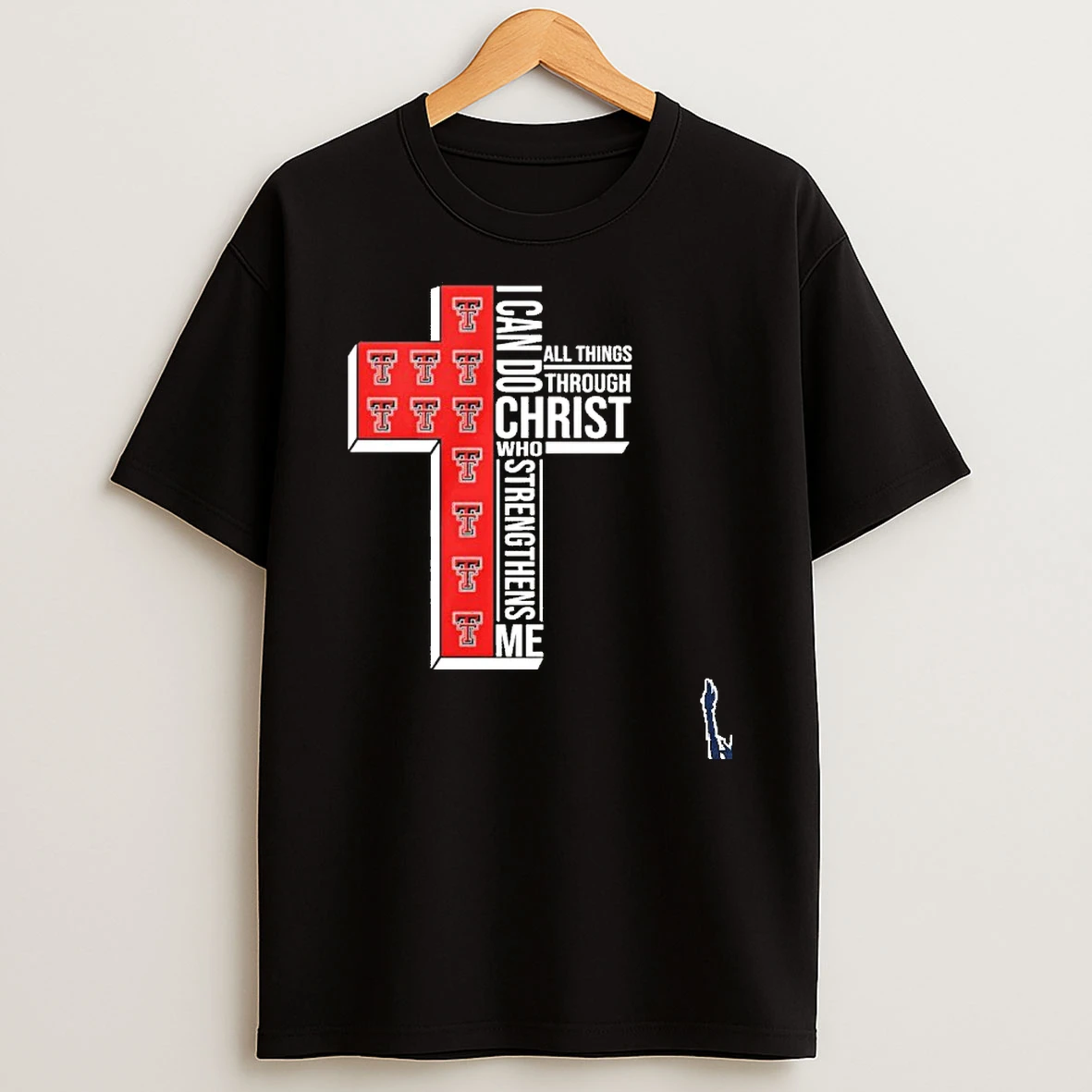 Texas Tech Basketball Logo I Can Do All Things Through Christ Who Strengthens Me T Shirt