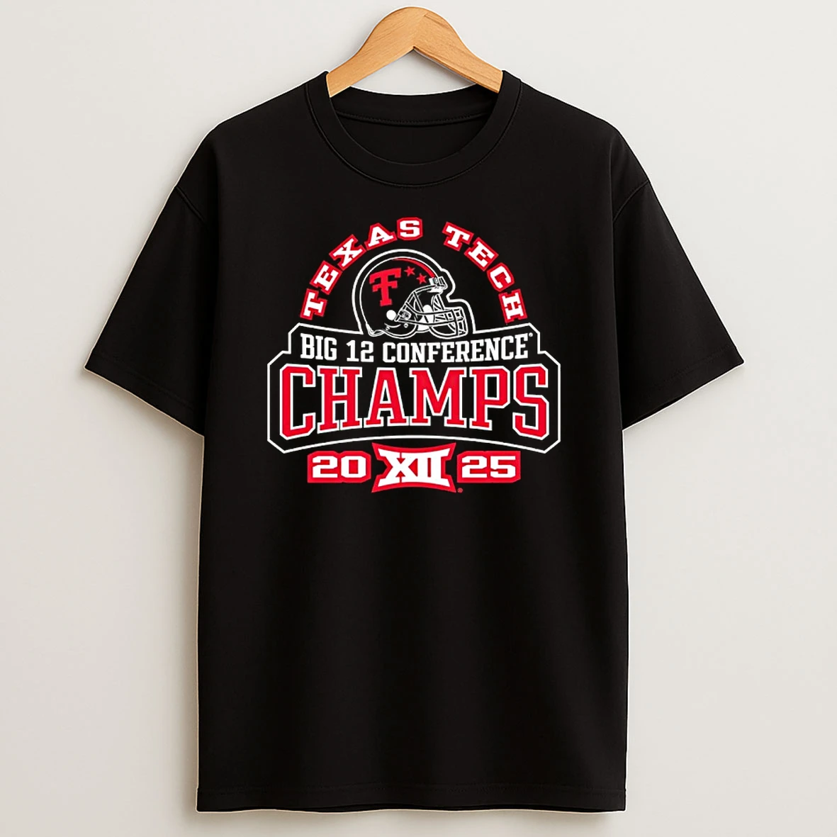 Texas Tech Big 12 Football Conference Champs 2025 Xii Logo T Shirt