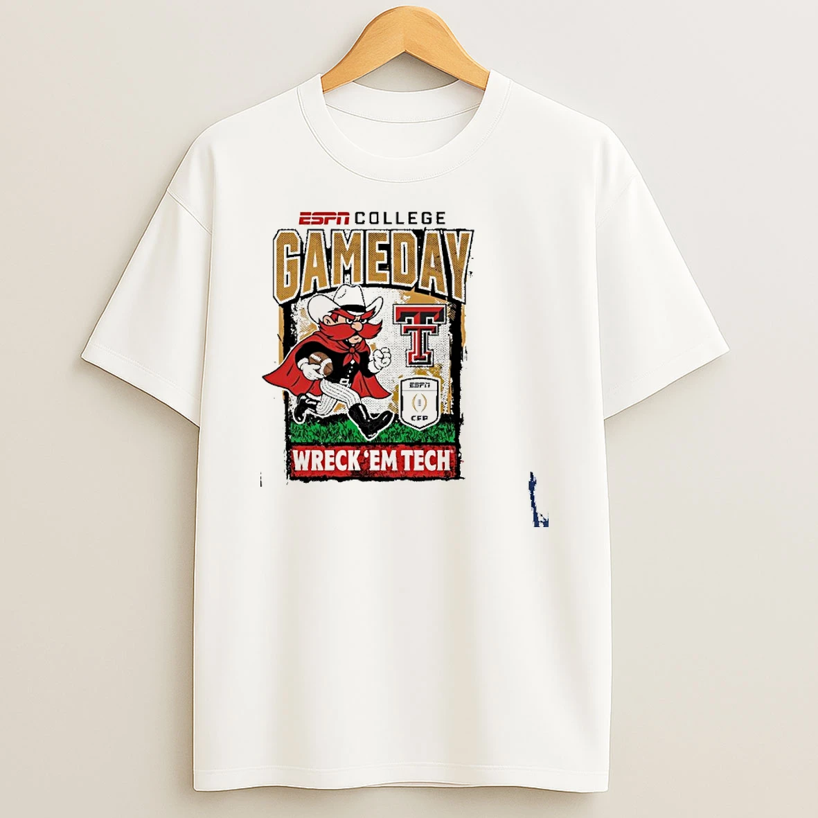 Texas Tech Cfp Gameday 1st Round Mascot Wreck Em Tech T Shirt