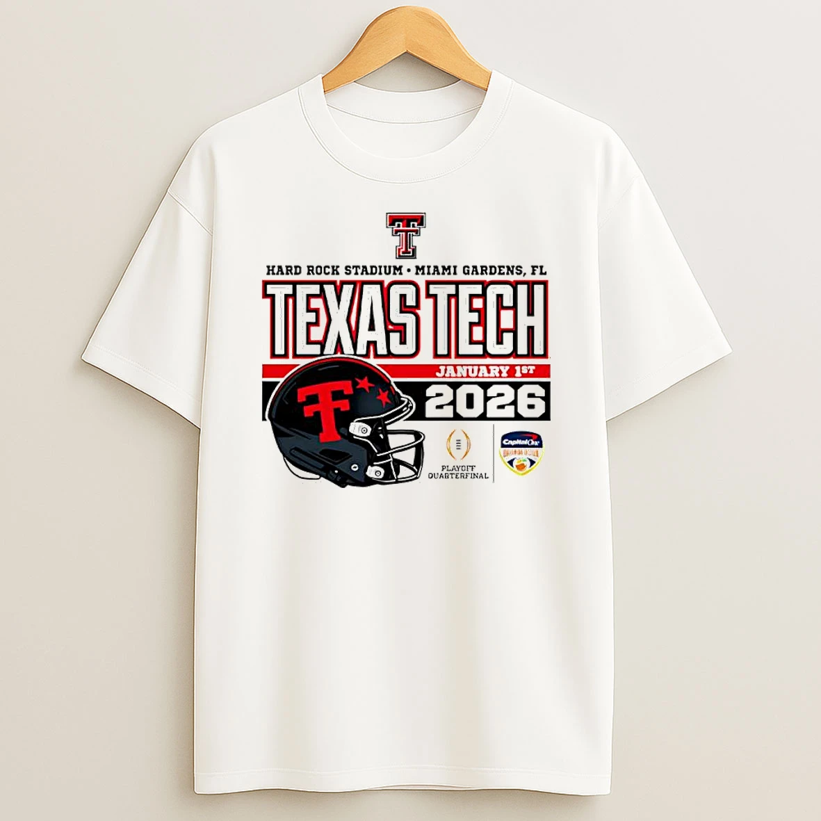 Texas Tech Red Raiders 2025 26 Cfp Orange Bowl Postseason Graphic T Shirt