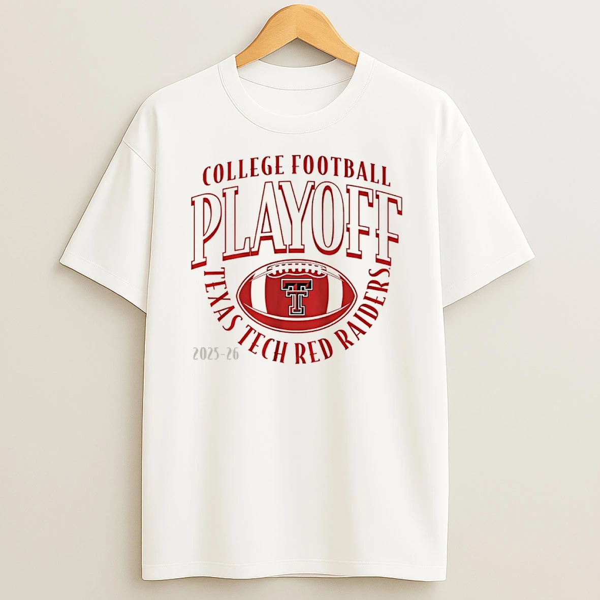 Texas Tech Red Raiders 2025 26 College Football Playoff Curve T Shirt