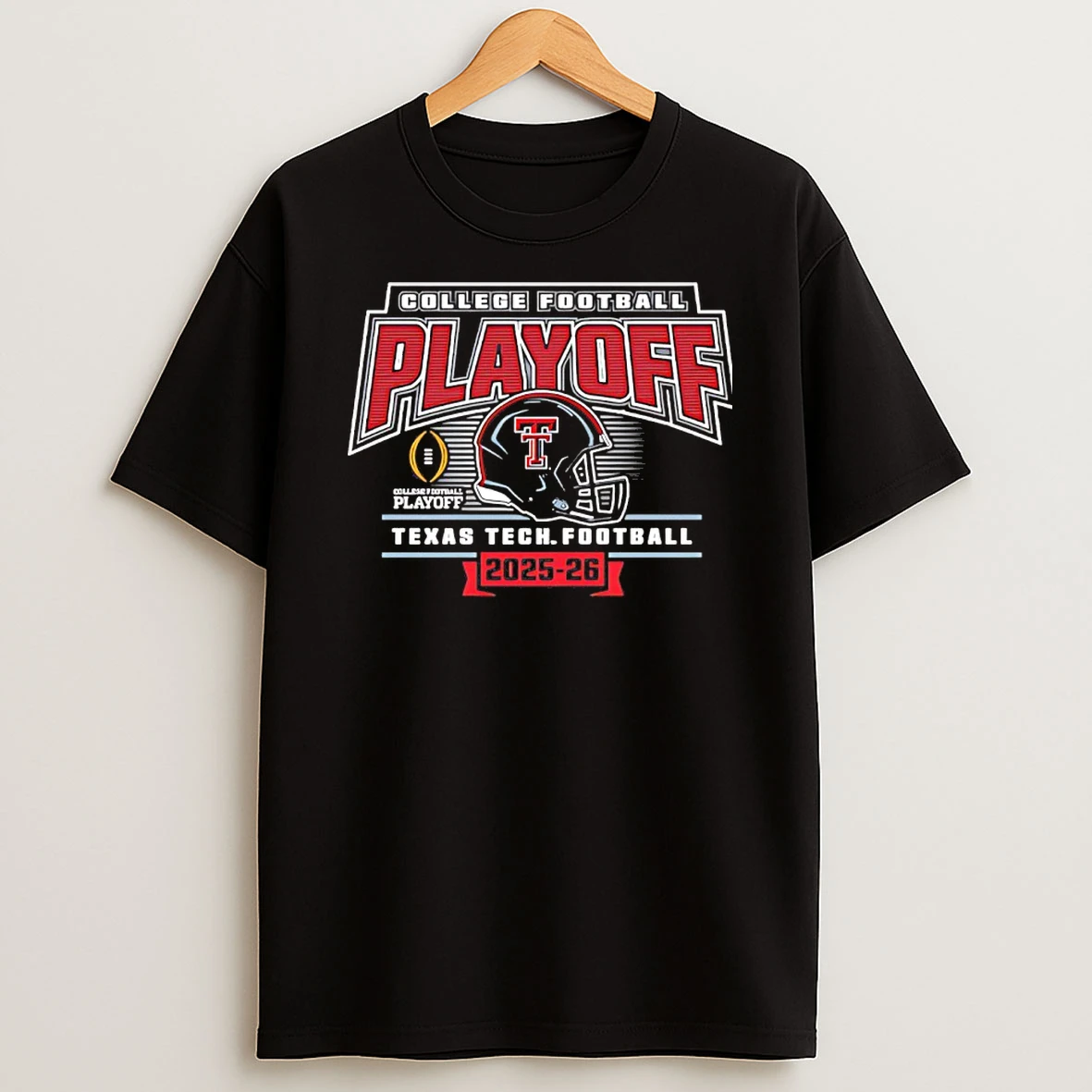 Texas Tech Red Raiders 2025 26 College Football Playoff Helmet T Shirt