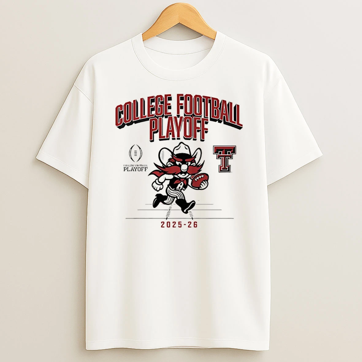 Texas Tech Red Raiders 2025 26 College Football Playoff Mascot T Shirt