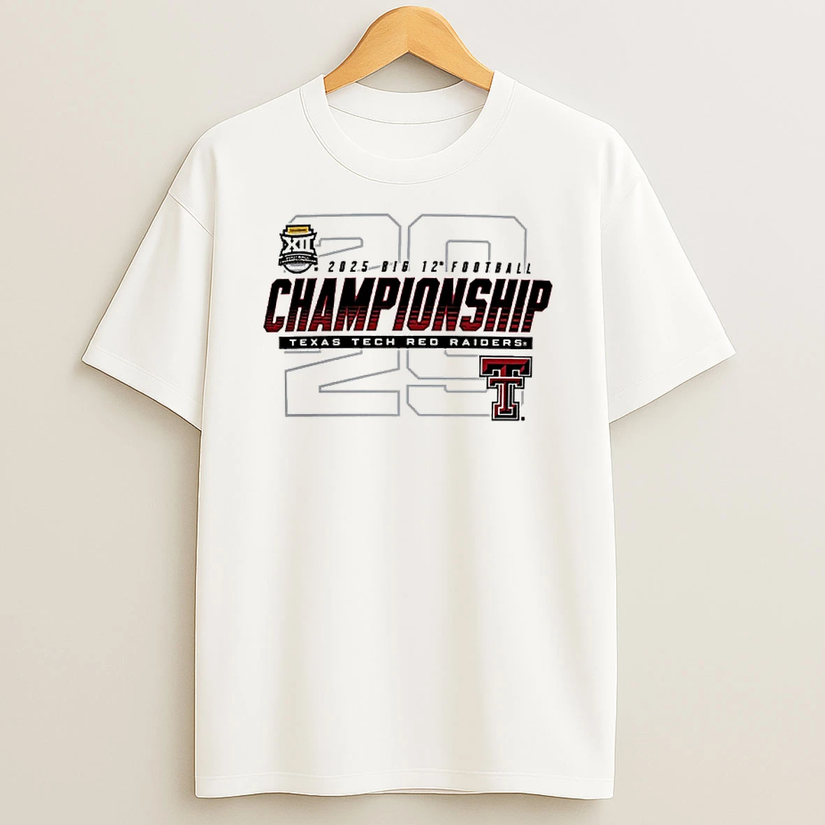 Texas Tech Red Raiders 2025 Big 12 Football Championship Bound T Shirt