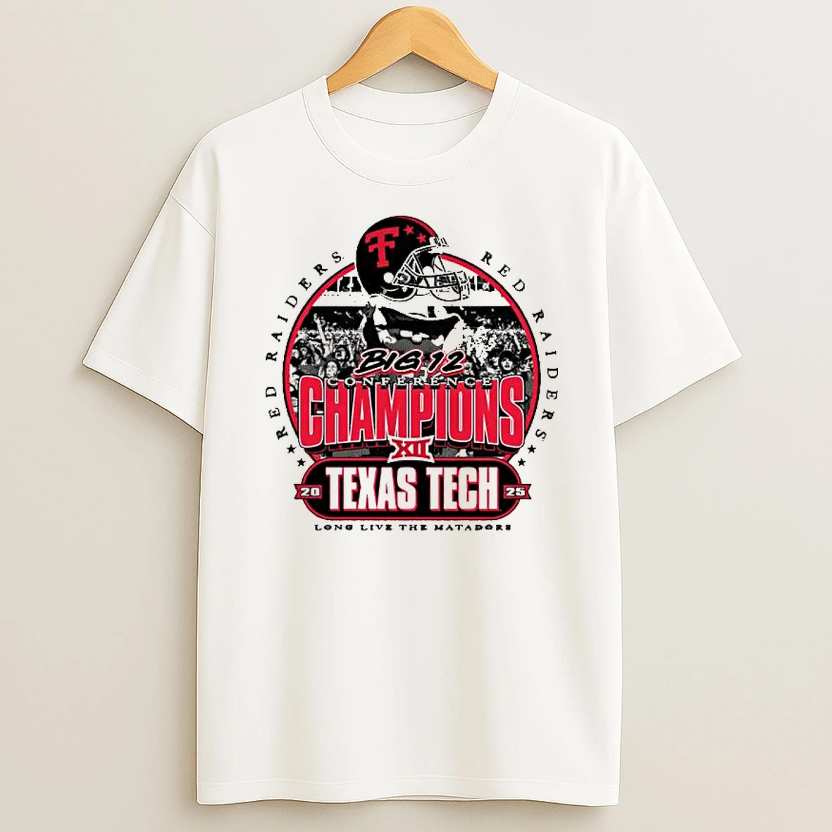 Texas Tech Red Raiders 2025 Big 12 Champions Parade Triblend T Shirt