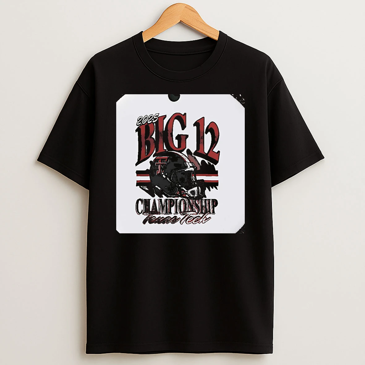 Texas Tech Red Raiders 2025 Big 12 Championship Helmet Christmas T Shirt