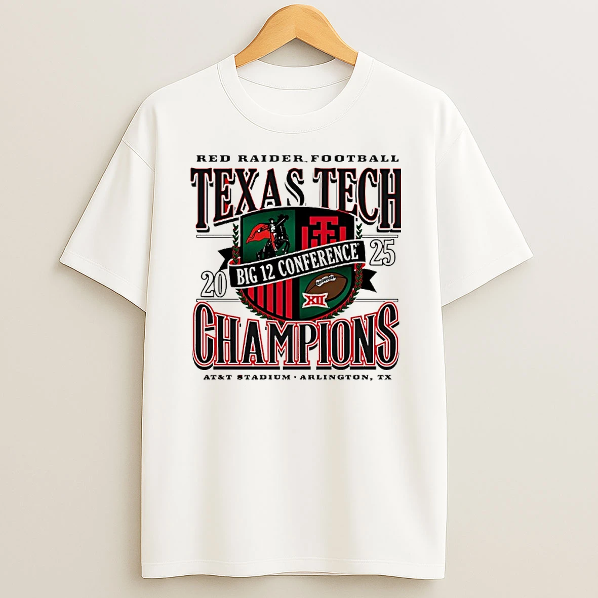 Texas Tech Red Raiders 2025 Big 12 Conference Champions Generation Talent T Shirt