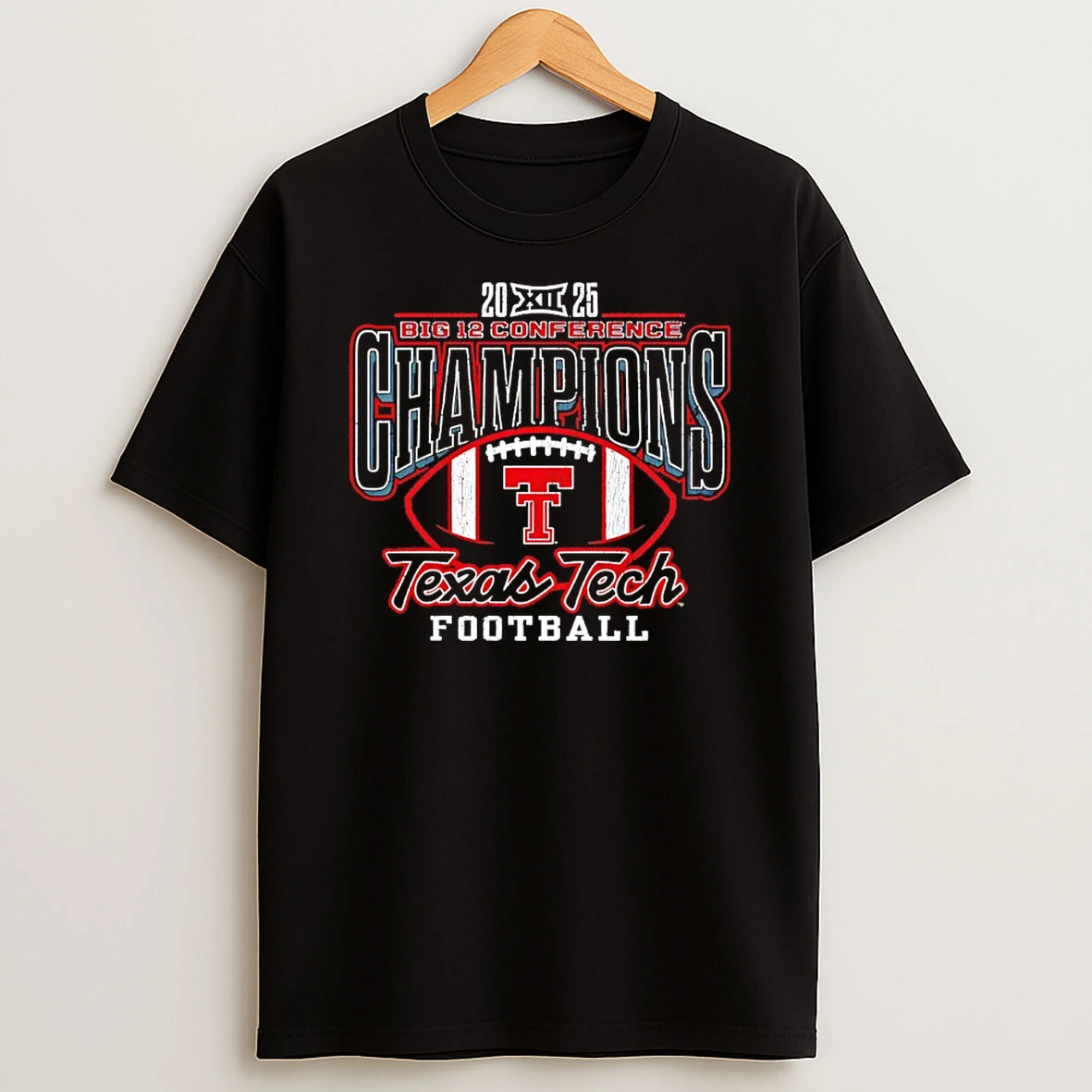Texas Tech Red Raiders 2025 Big 12 Conference Champions Vintage T Shirt