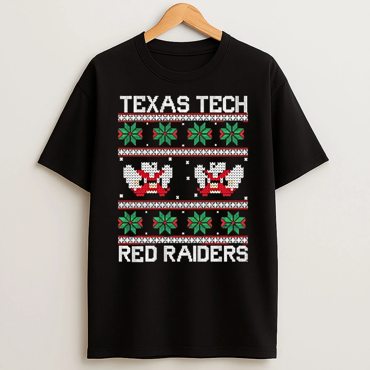 Texas Tech Red Raiders 2025 Big 12 Conference Champs Ugly Christmas T Shirt