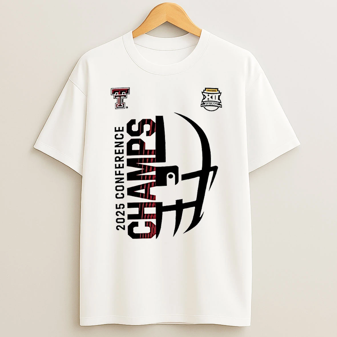 Texas Tech Red Raiders 2025 Big 12 Conference Champs Circle T Shirt