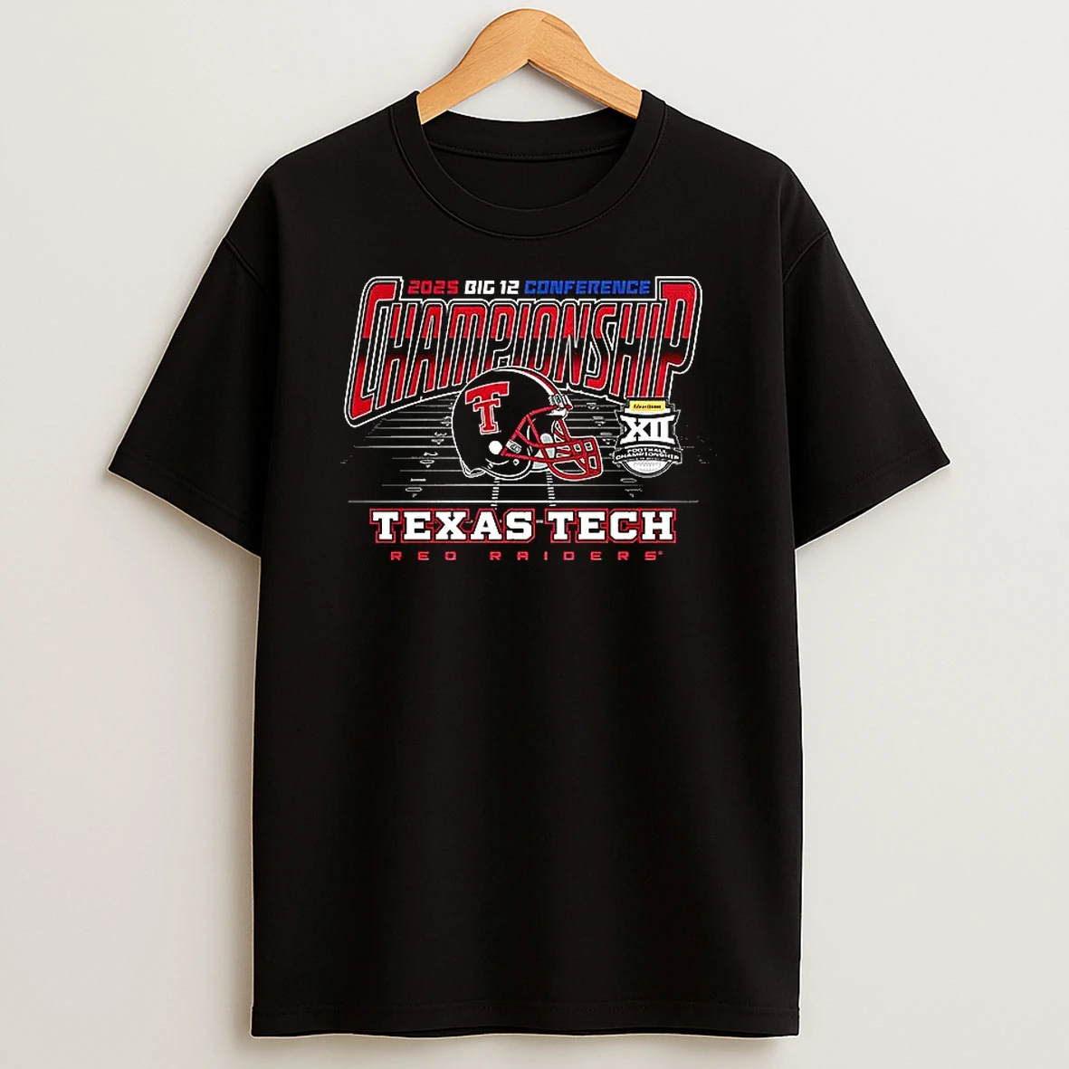 Texas Tech Red Raiders 2025 Big 12 Conference Football Championship T Shirt