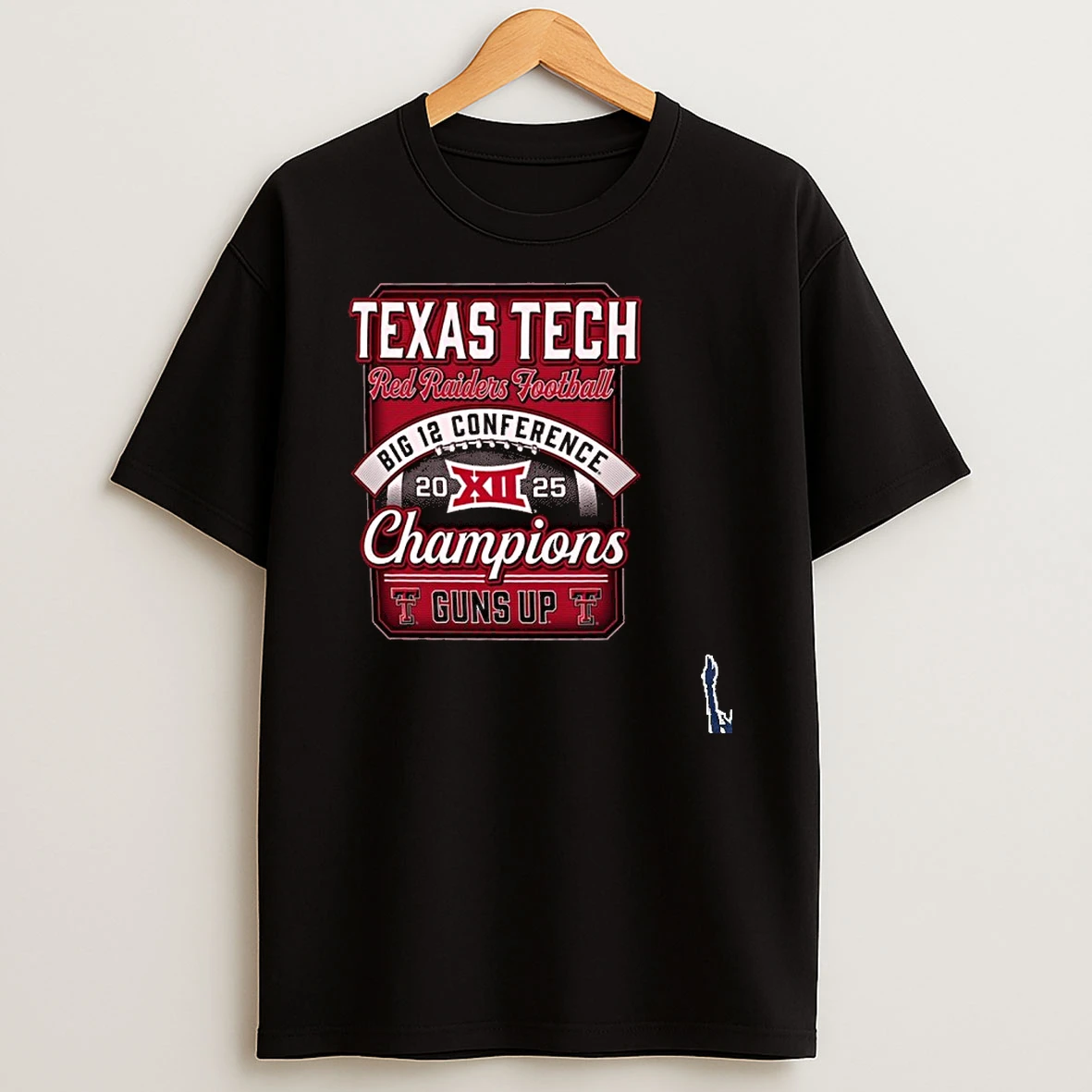 Texas Tech Red Raiders 2025 Big 12 Football Champions Guns Up T Shirt