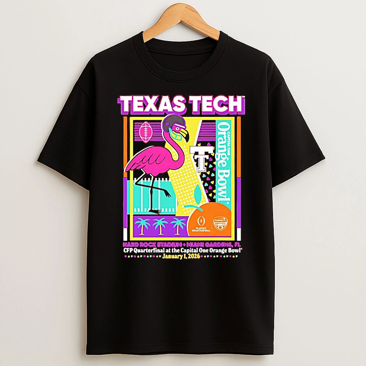 Texas Tech Red Raiders 2025 Cfp Quarterfinal Orange Bowl T Shirt