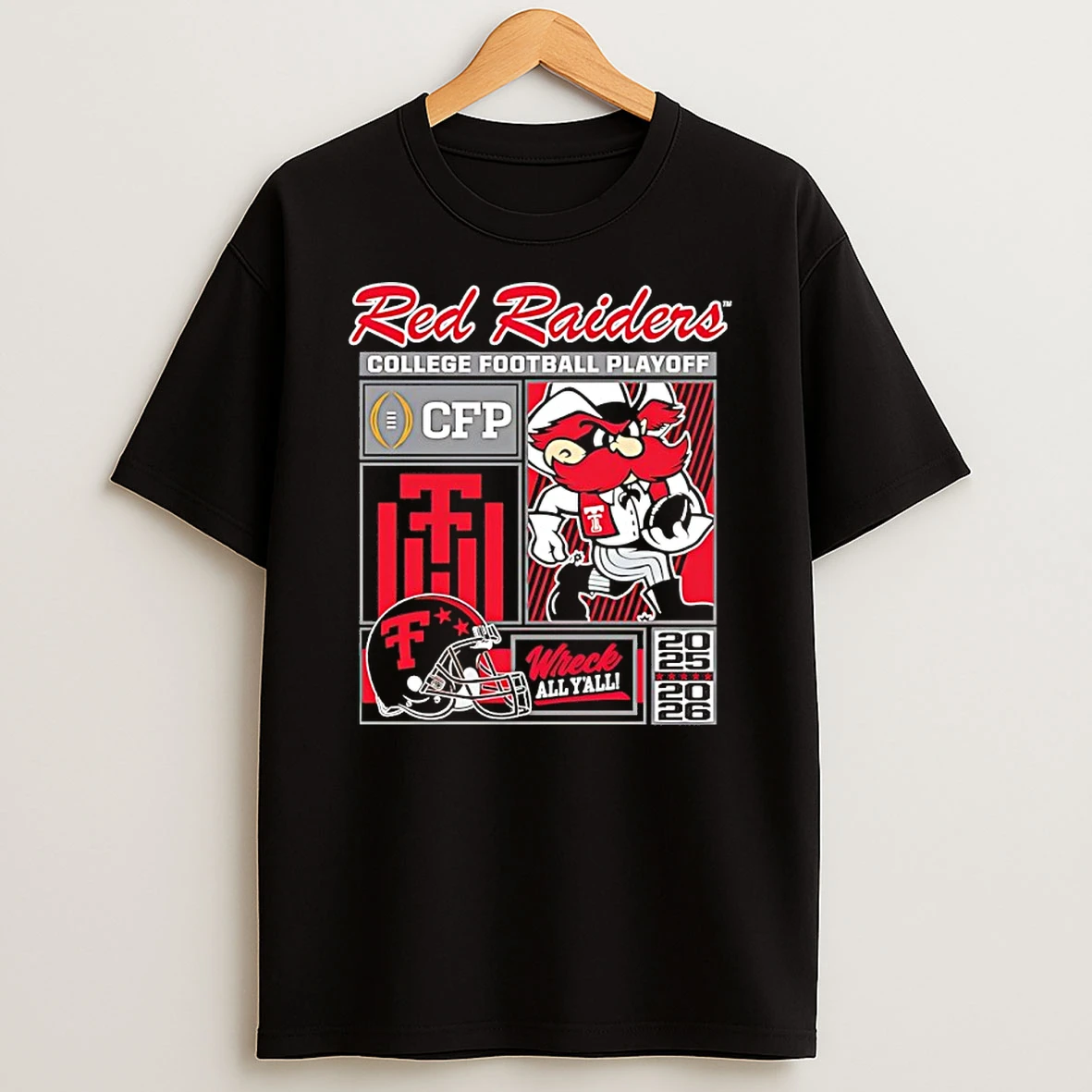 Texas Tech Red Raiders 2025 Cfp Wreck All Yall T Shirt