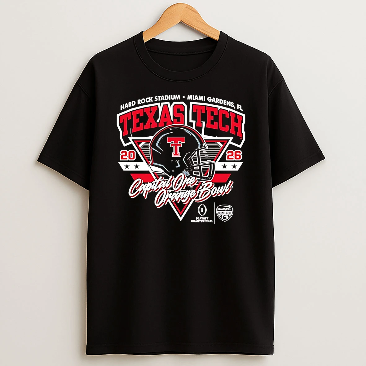Texas Tech Red Raiders 2025 Capital One Orange Bowl Playoff Quarterfinal T Shirt