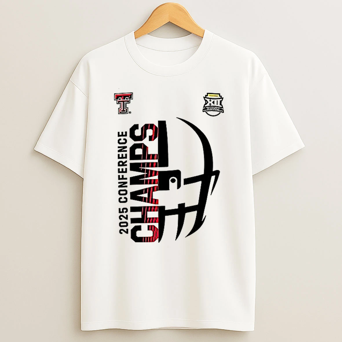 Texas Tech Red Raiders 2025 Conference Champs Helmet T Shirt