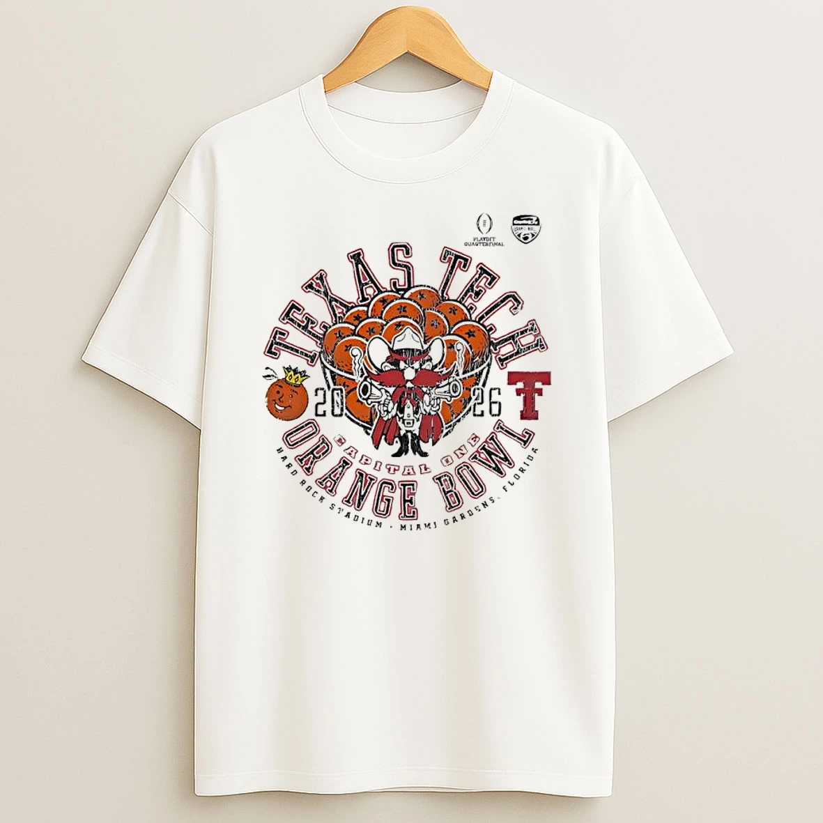 Texas Tech Red Raiders 2026 Cfp Capital One Orange Bowl T Shirt