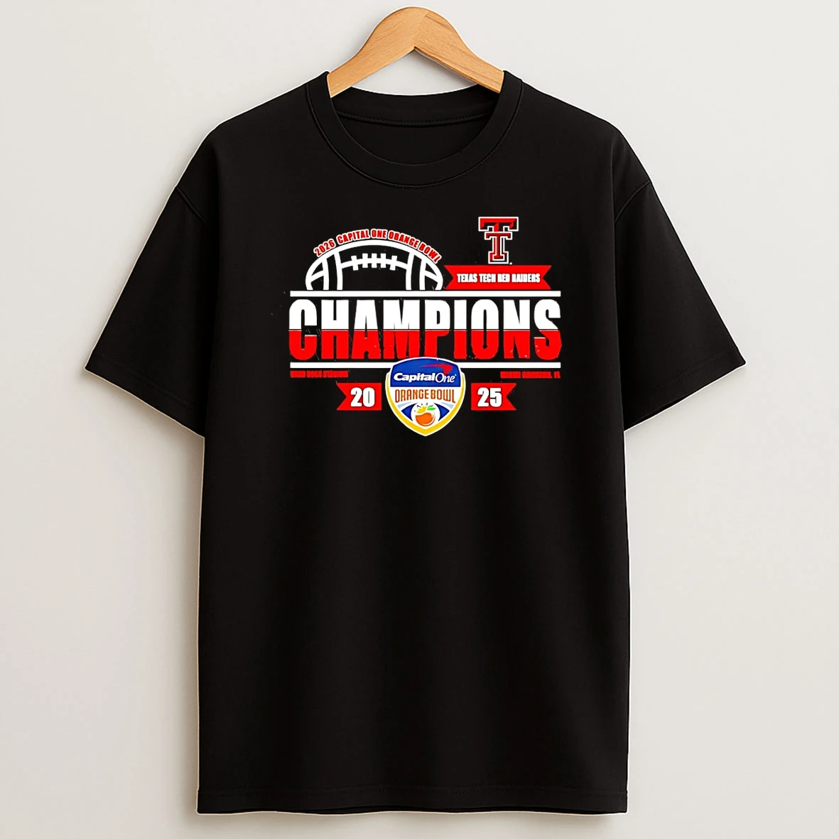 Texas Tech Red Raiders 2026 Capital One Orange Bowl Champions Classic T Shirt