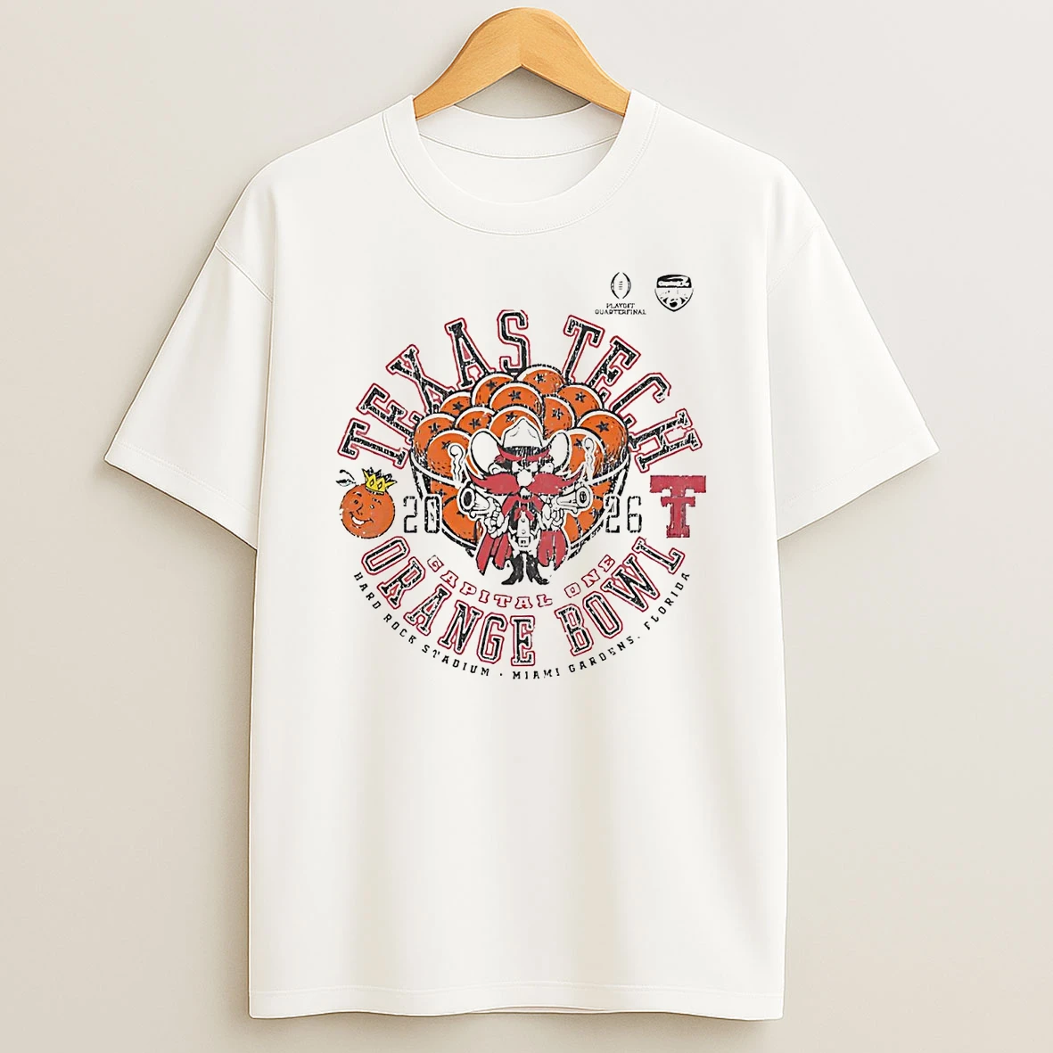 Texas Tech Red Raiders 2026 Orange Bowl Cfp Postseason T Shirt