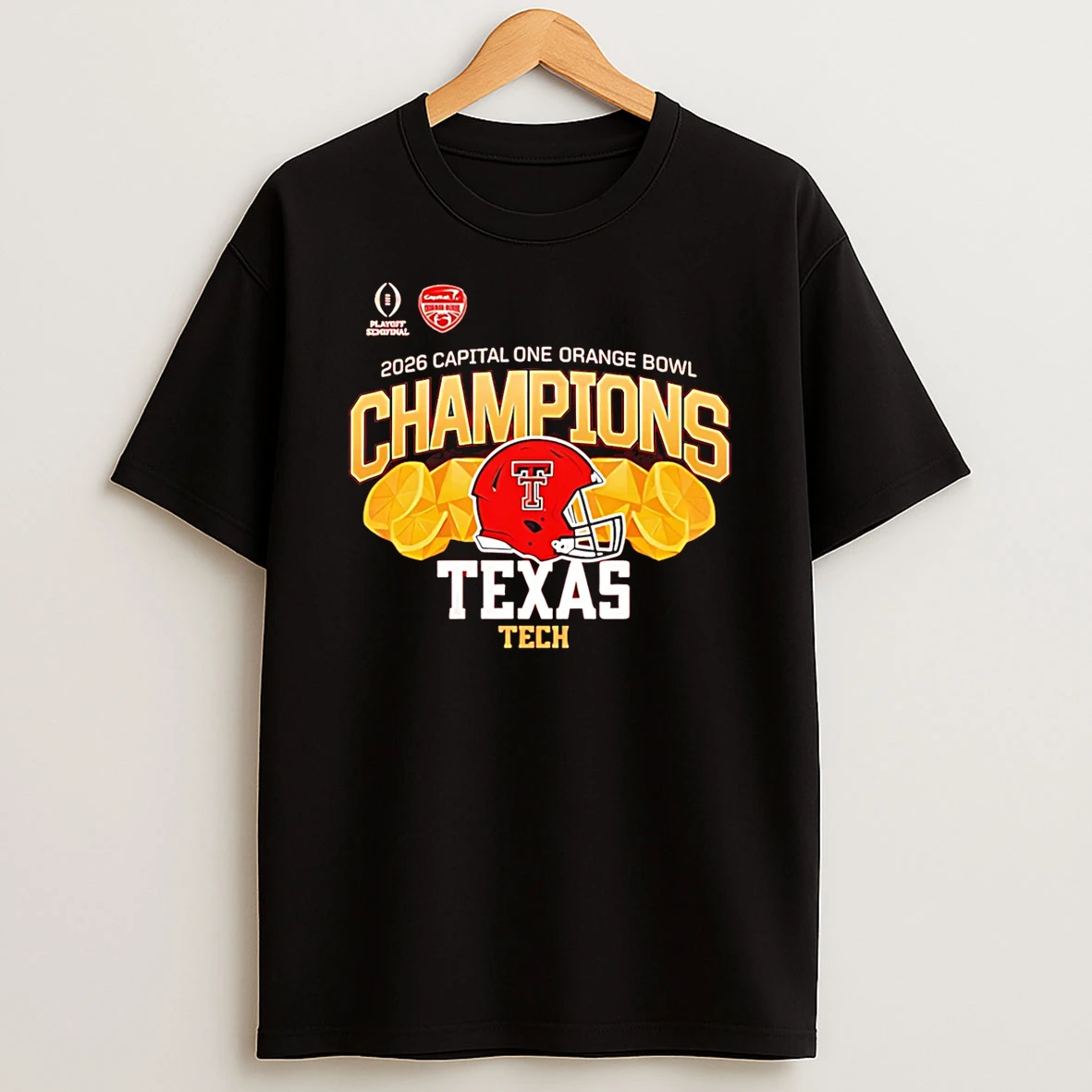 Texas Tech Red Raiders 2026 Orange Bowl Champions Ncaa T Shirt