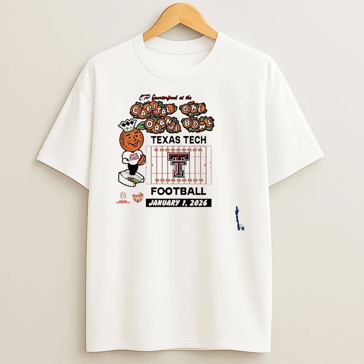 Texas Tech Red Raiders 2026 Orange Bowl January 1st T Shirt