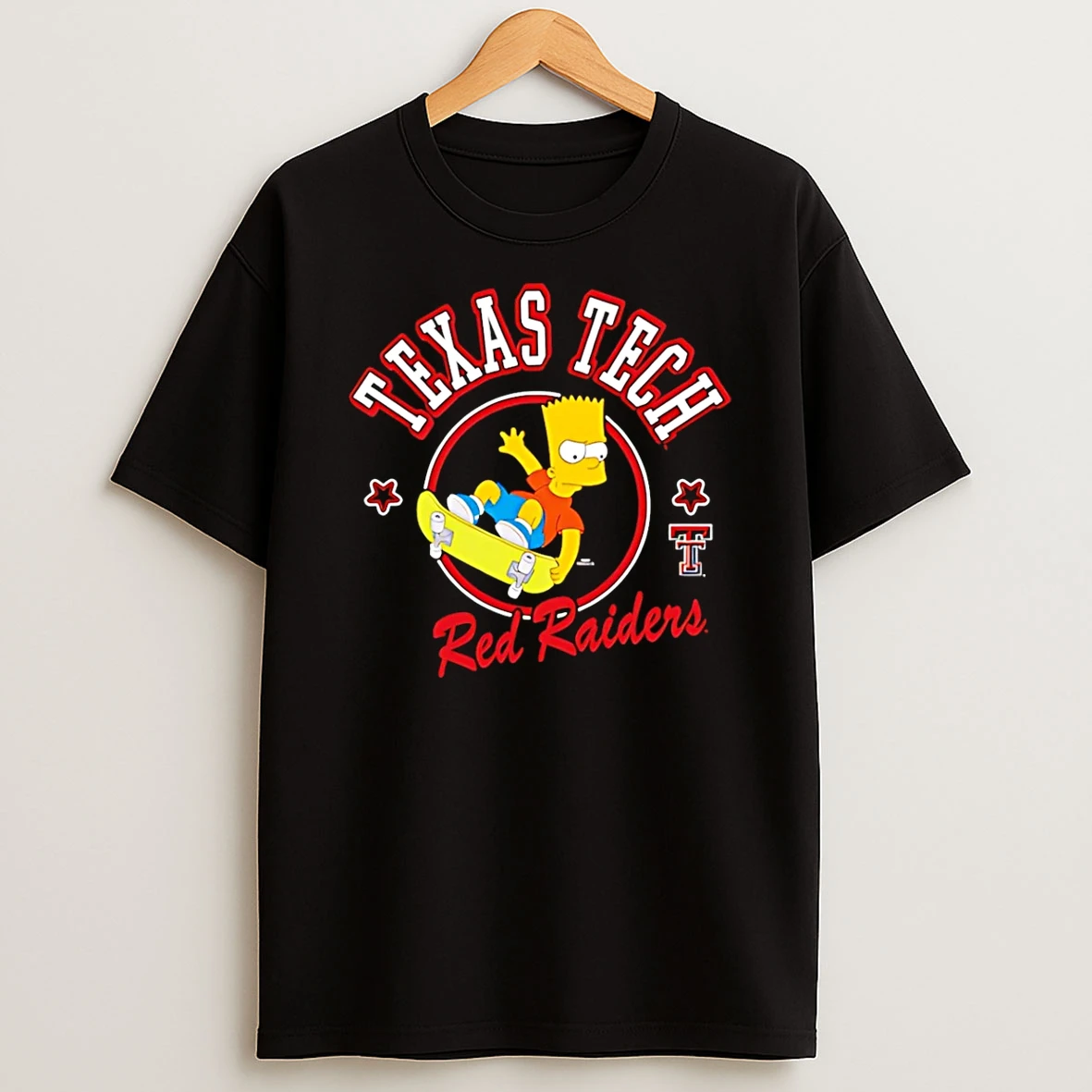 Texas Tech Red Raiders Bart Simpson Bart Tricks T Shirt