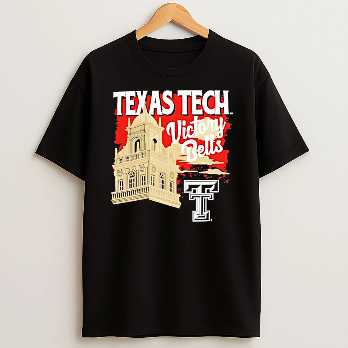 Texas Tech Red Raiders Bell Tower Sunset T Shirt