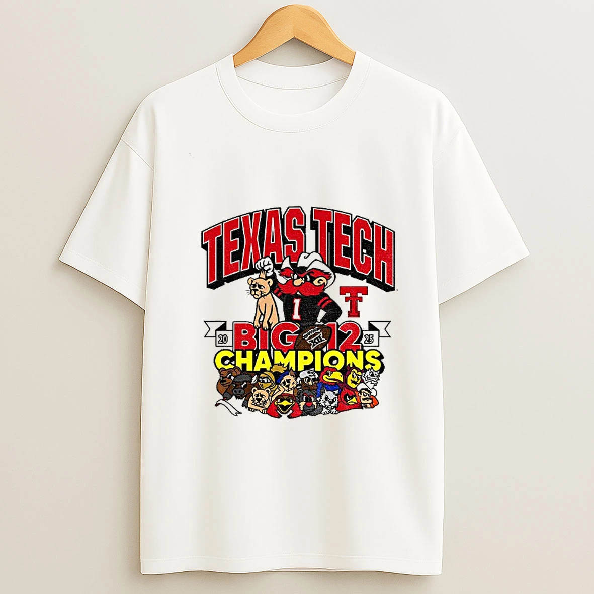 Texas Tech Red Raiders Big 12 Football Champions Cfp T Shirt