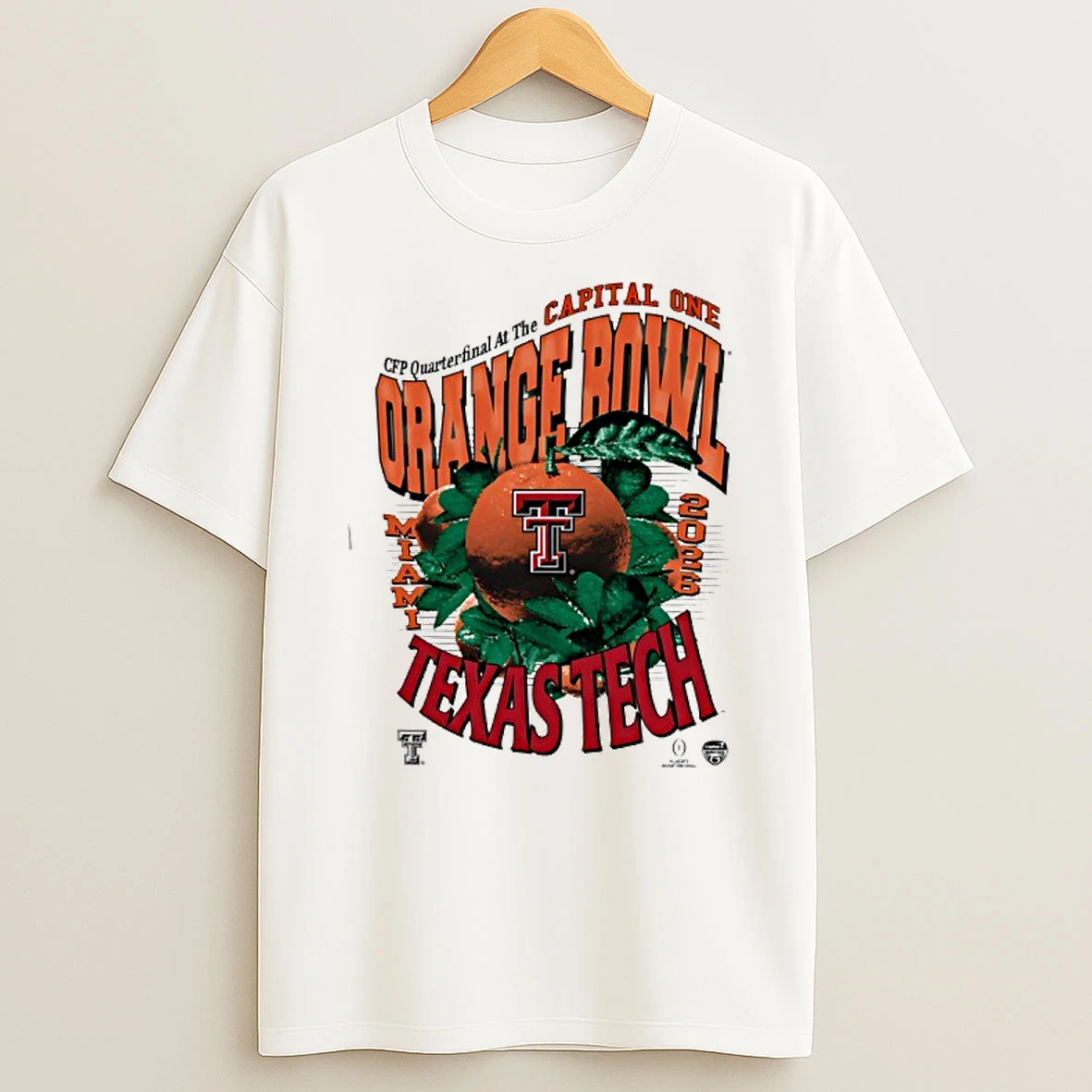 Texas Tech Red Raiders Cfp Quarterfinal At The Capital One Orange Bowl 2026 T Shirt