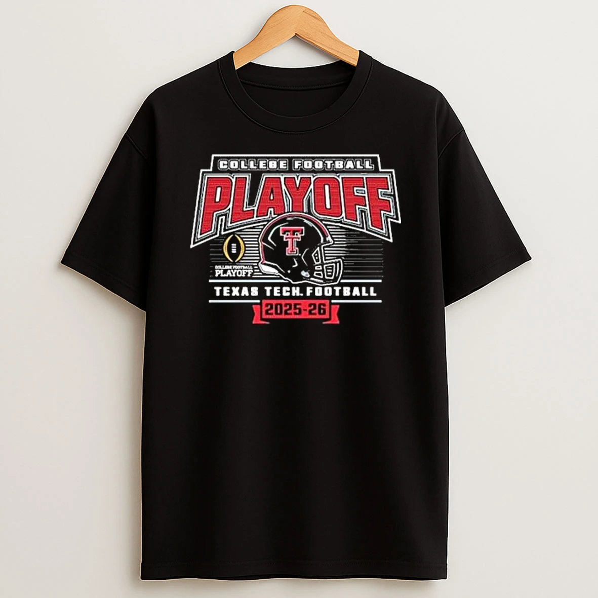 Texas Tech Red Raiders College Football Playoff 2025 2026 Led Helmet T Shirt