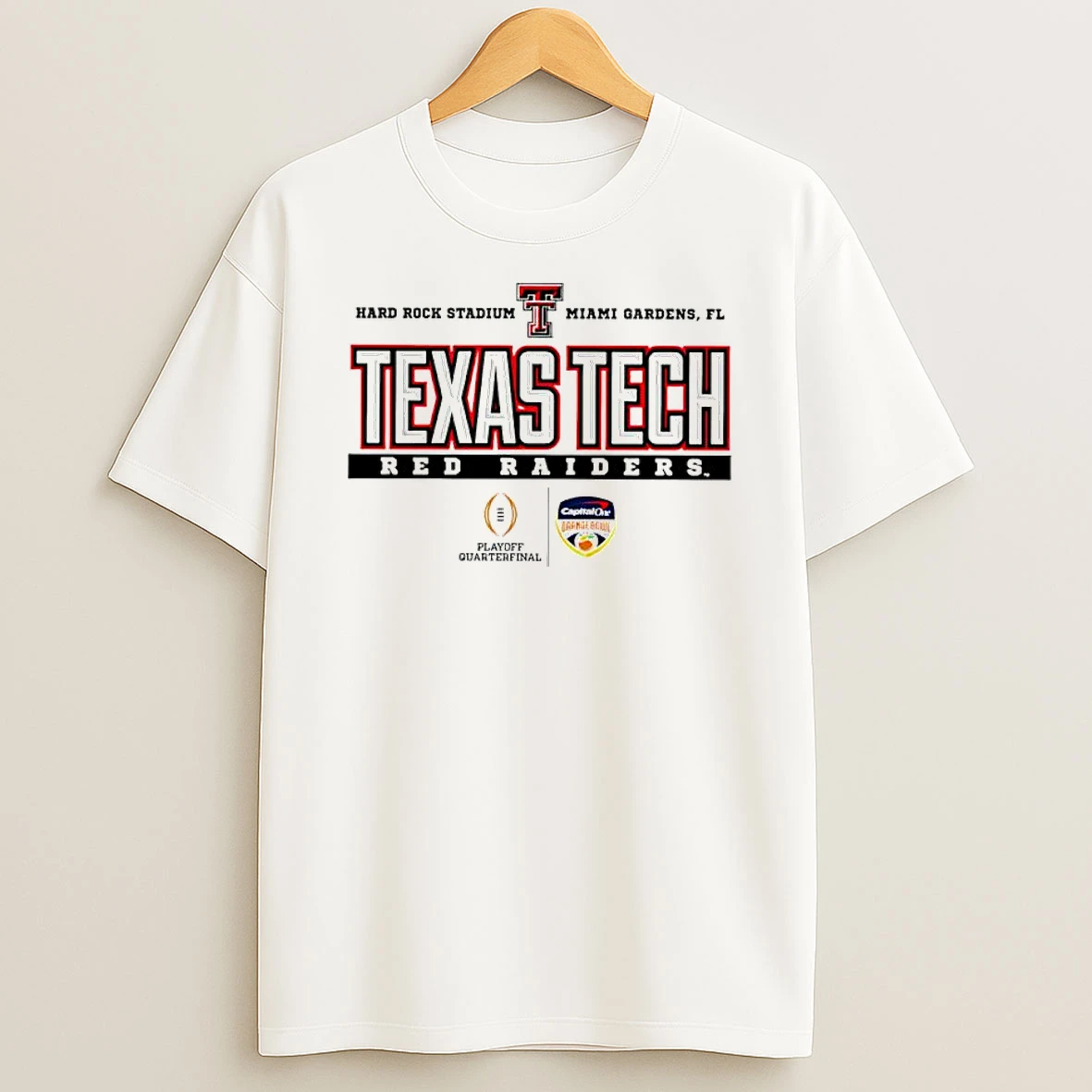 Texas Tech Red Raiders College Football Playoff 2025 26 Orange Bowl T Shirt