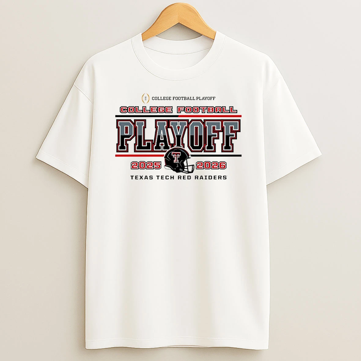 Texas Tech Red Raiders Football 2025 2026 Cfp Helmet Circle T Shirt