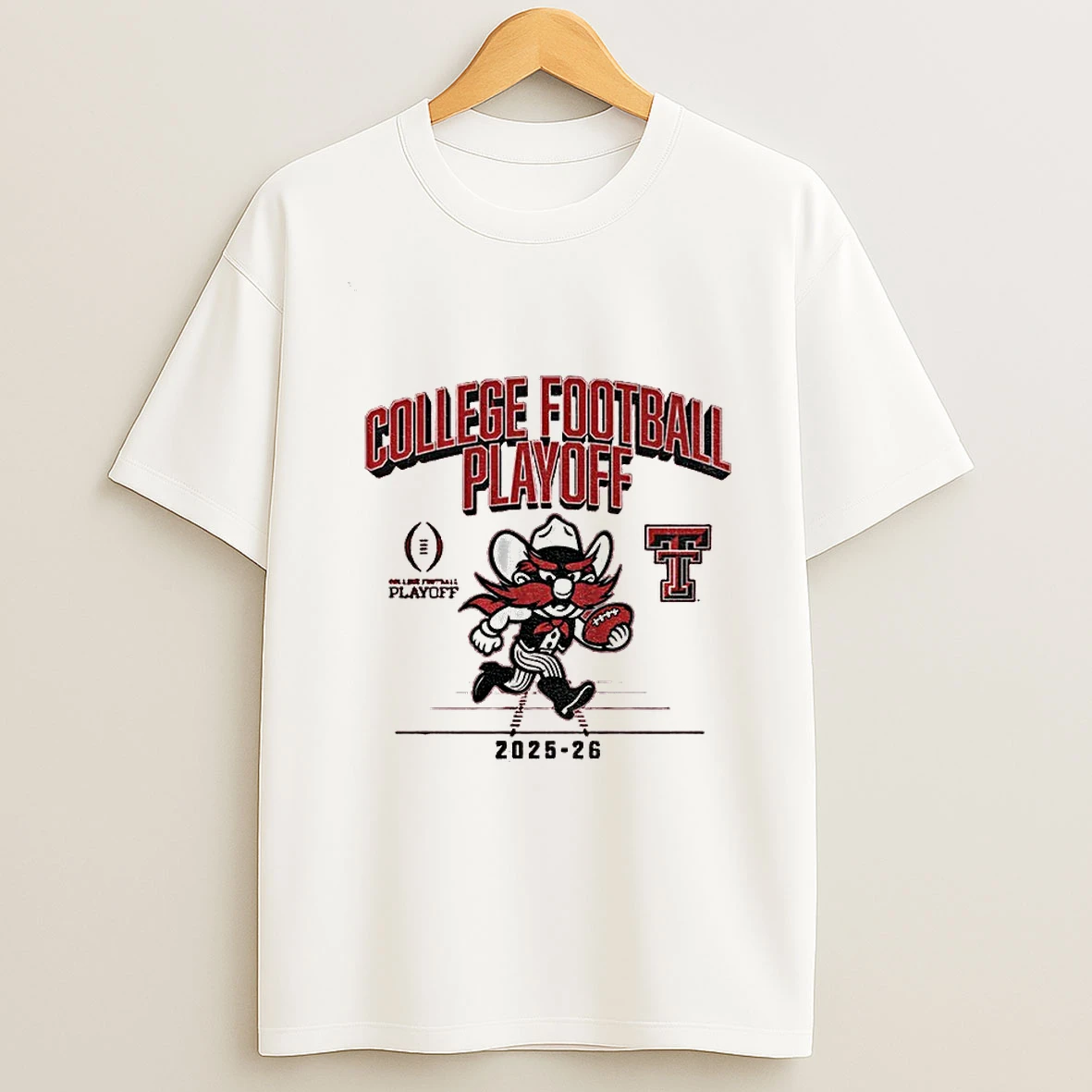 Texas Tech Red Raiders Football 2025 Cfp Mascot T Shirt