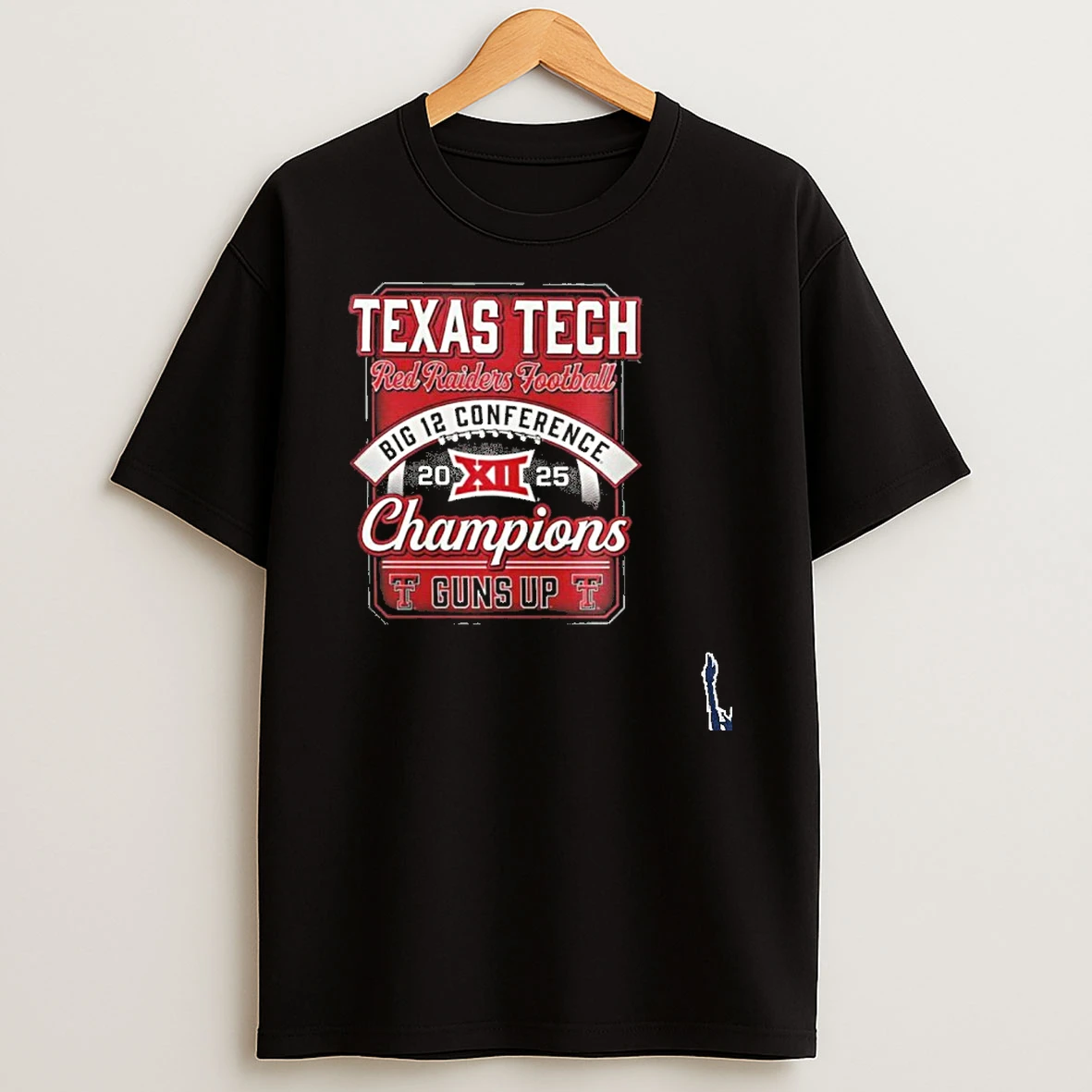 Texas Tech Red Raiders Football Big 12 Conference 2025 Champions Guns Up T Shirt