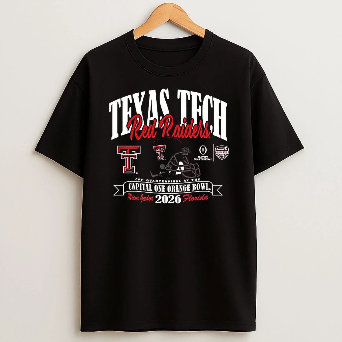 Texas Tech Red Raiders Football Playoff 2026 Orange Bowl T Shirt