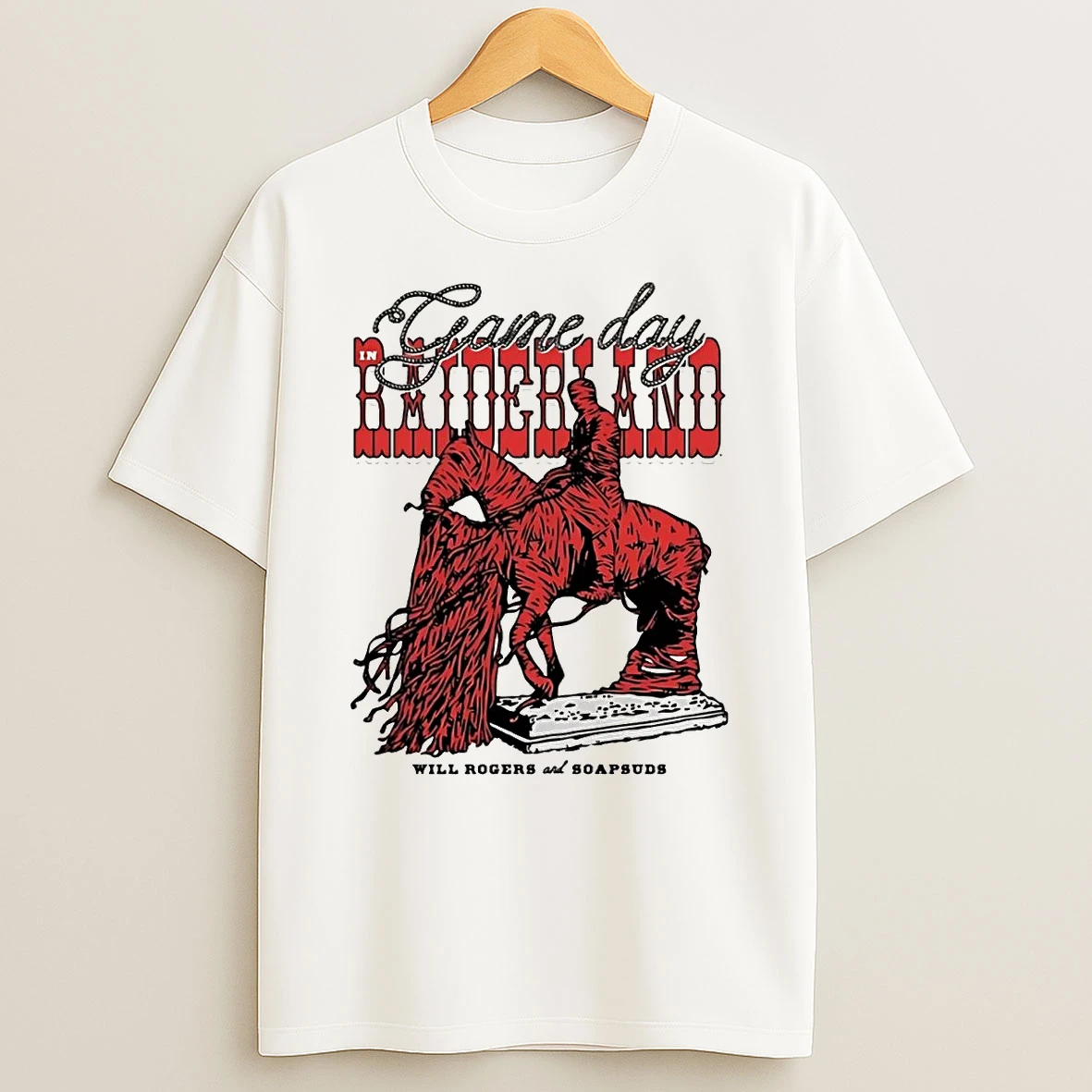 Texas Tech Red Raiders Gameday Raiderland Will Rogers And Soapsuds T Shirt