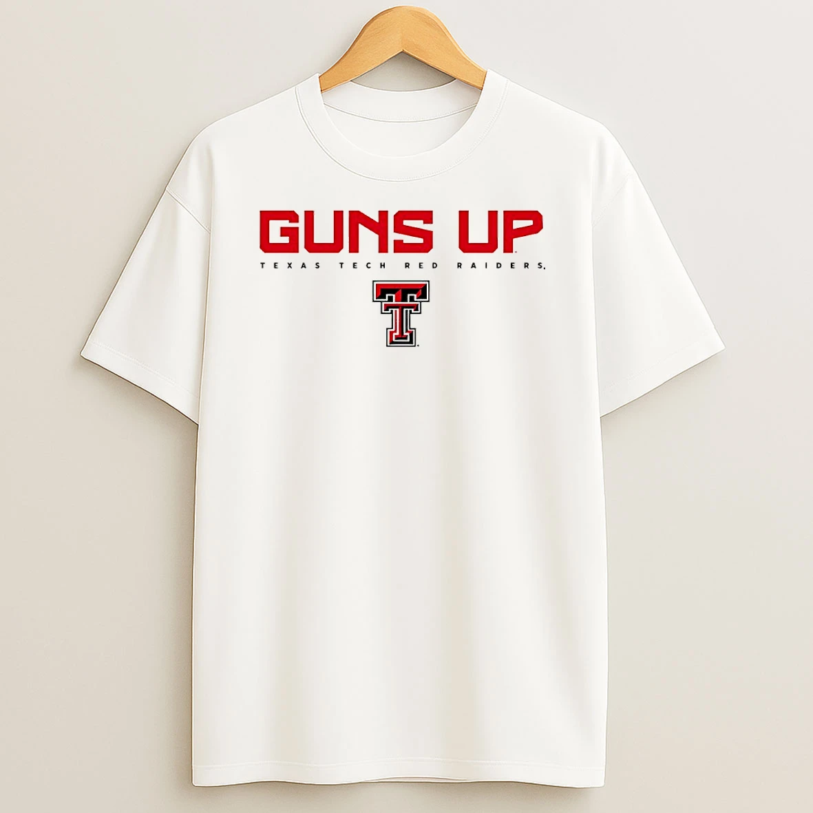 Texas Tech Red Raiders Guns Up Logo Circle T Shirt