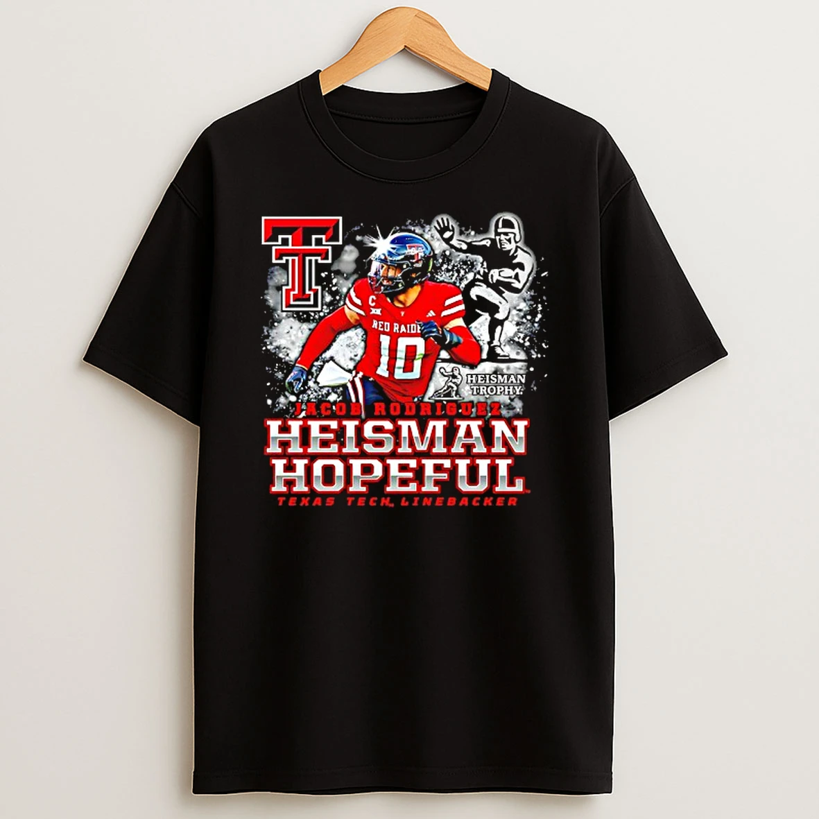 Texas Tech Red Raiders Jacob Rodriguez Heisman Hopeful T Shirt