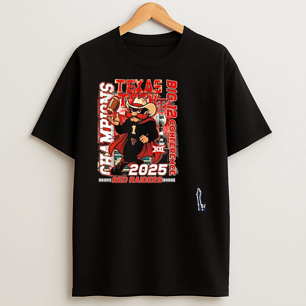 Texas Tech Red Raiders Mascot 2025 Big 12 Football Champions T Shirt