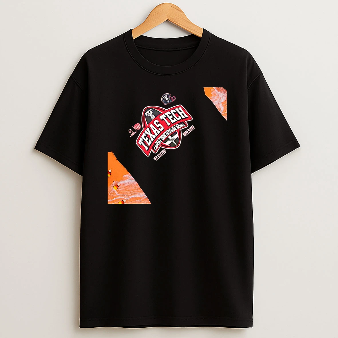 Texas Tech Red Raiders Ncaa Capital One Orange Bowl 2026 Cfp Quarterfinal New Years Day Womens T Shirt