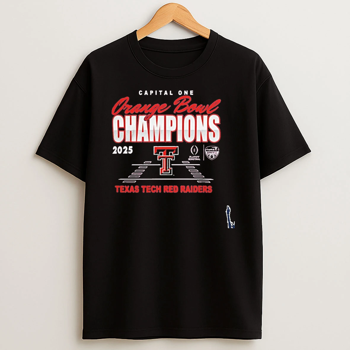 Texas Tech Red Raiders Orange Bowl Champions 2026 Cfp Football T Shirt