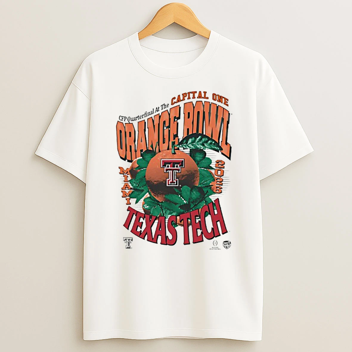 Texas Tech Red Raiders Orange Bowl Game College Football Playoff Miami 2026 T Shirt