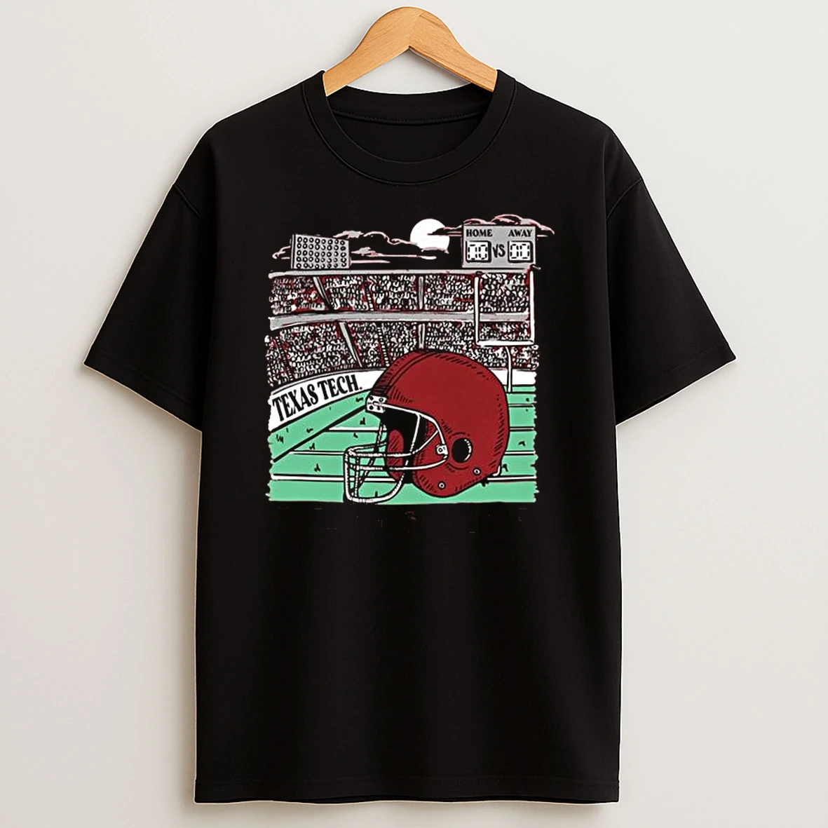 Texas Tech Red Raiders Stadium Helmet Guns Up T Shirt