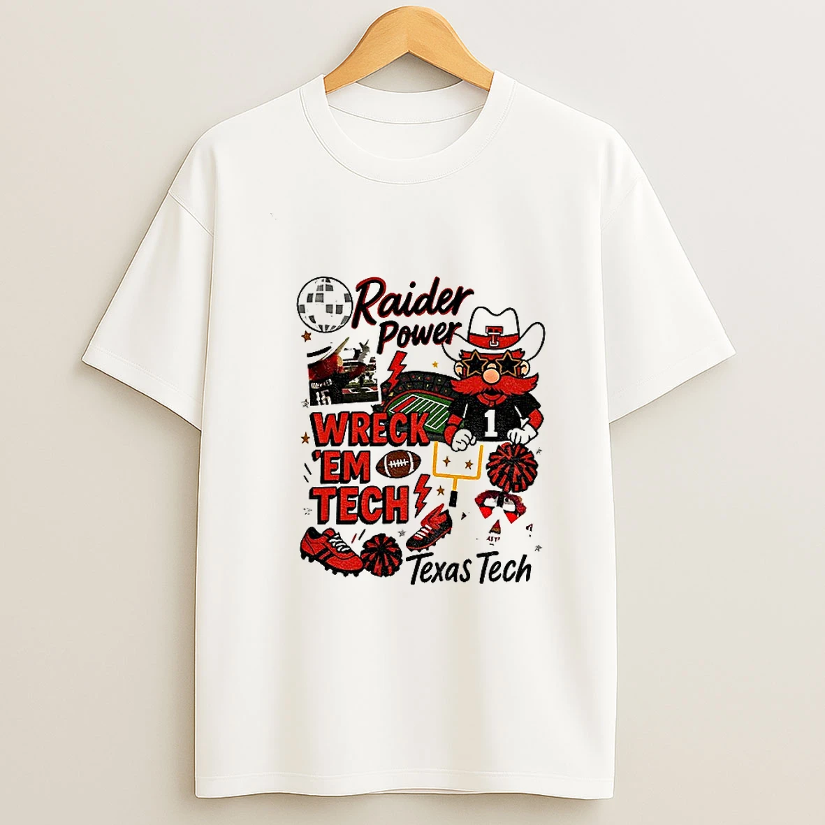 Texas Tech Red Raiders Texas Tech Wreck Em Game Day 2025 Raider Power T Shirt