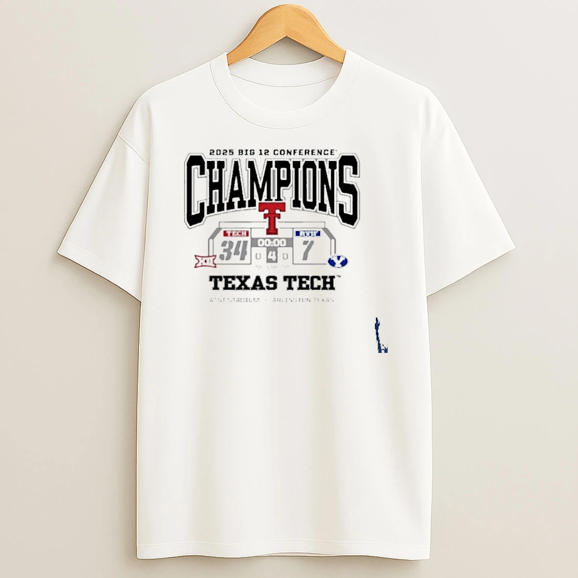 Texas Tech Red Raiders Vs Byu Cougars 2025 Big 12 Conference Champions T Shirt