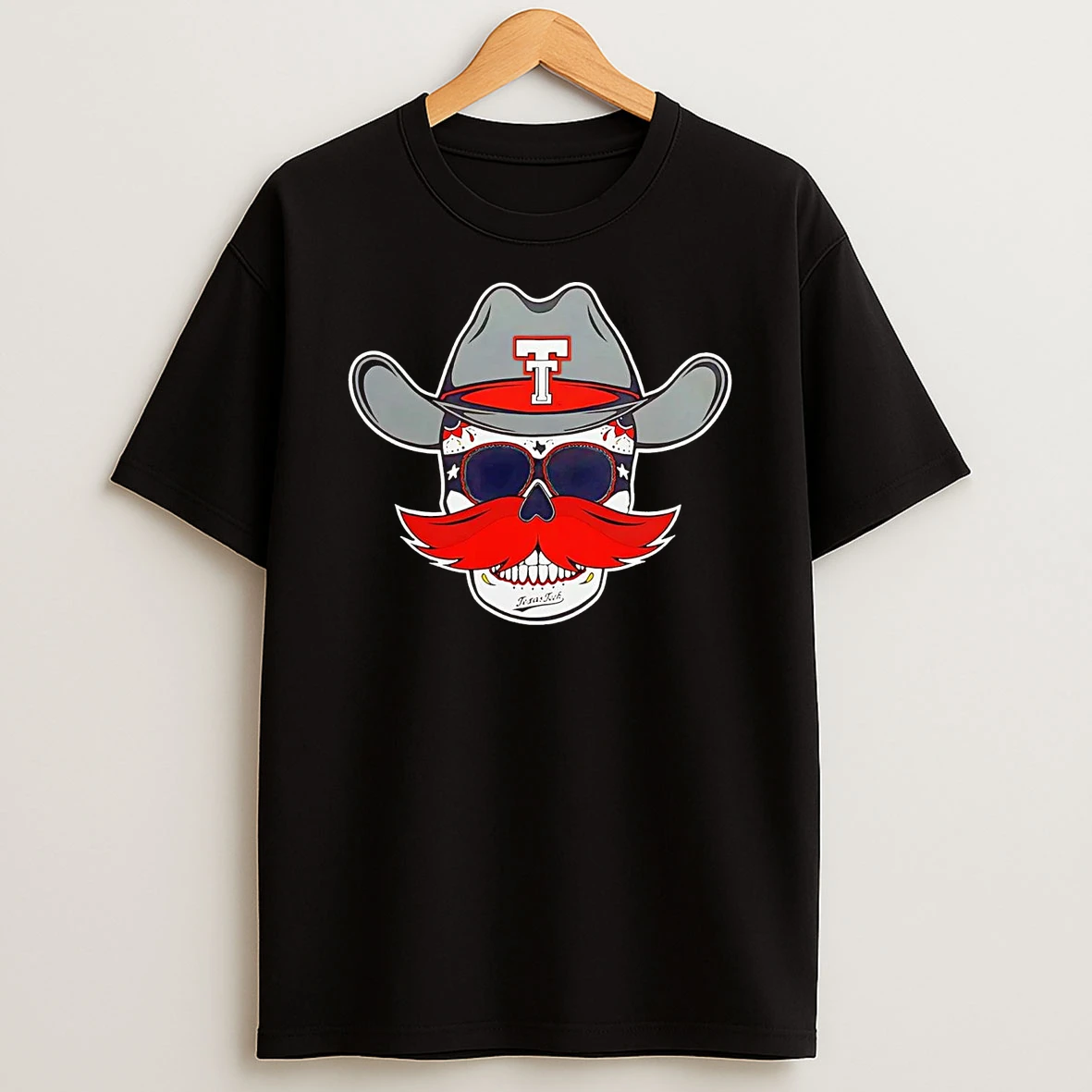 Texas Tech Red Raiders Western Skully T Shirt
