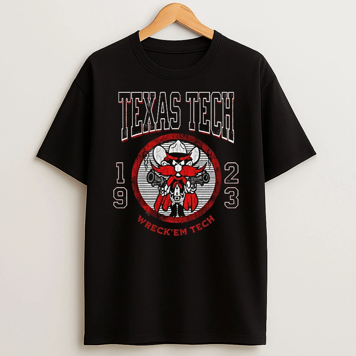 Texas Tech Red Raiders Wreck %ce%b3cyem Tech Football Est 1923 Logo T Shirt