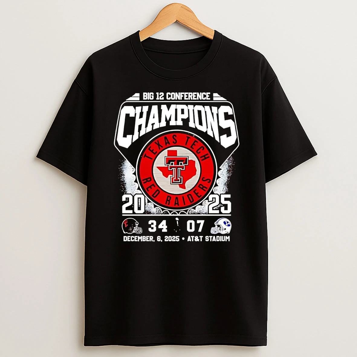 Texas Tech Red Raiders Big 12 Champions Score T Shirt